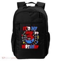 ItS My 3rd Birthday Spider Theme Party 3 Years Old Backpack thumb 0