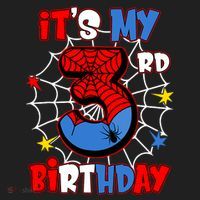 ItS My 3rd Birthday Spider Theme Party 3 Years Old Beanie thumb 2