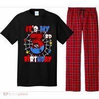 ItS My 3rd Birthday Spider Theme Party 3 Years Old Pajama Set thumb 0