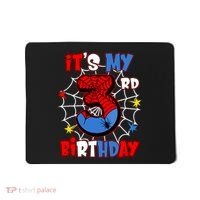 ItS My 3rd Birthday Spider Theme Party 3 Years Old Mousepad thumb 0
