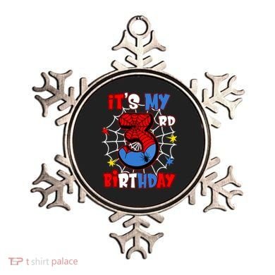 ItS My 3rd Birthday Spider Theme Party 3 Years Old Ornament