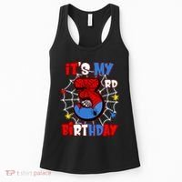 ItS My 3rd Birthday Spider Theme Party 3 Years Old Women's Tank Top thumb 0