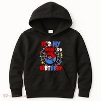 ItS My 3rd Birthday Spider Theme Party 3 Years Old Kids Hoodie thumb 0