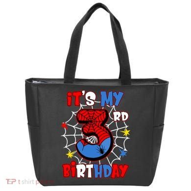 ItS My 3rd Birthday Spider Theme Party 3 Years Old Tote Bag