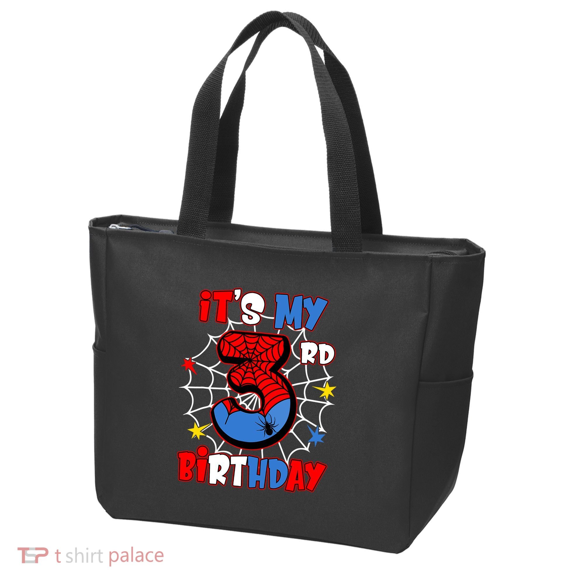 ItS My 3rd Birthday Spider Theme Party 3 Years Old Tote Bag