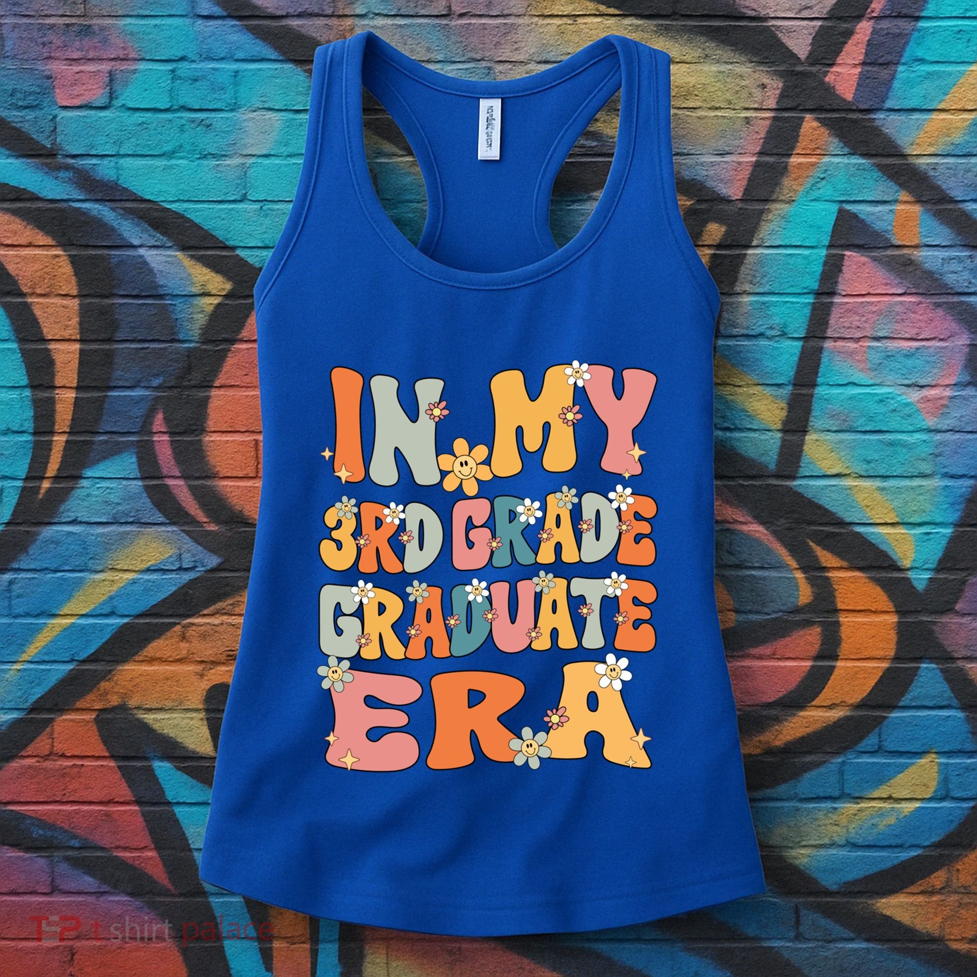 In My 3rd Grade Graduate Era Groovy Last Day Of Third Grade Funny Gift Women's Tank Top