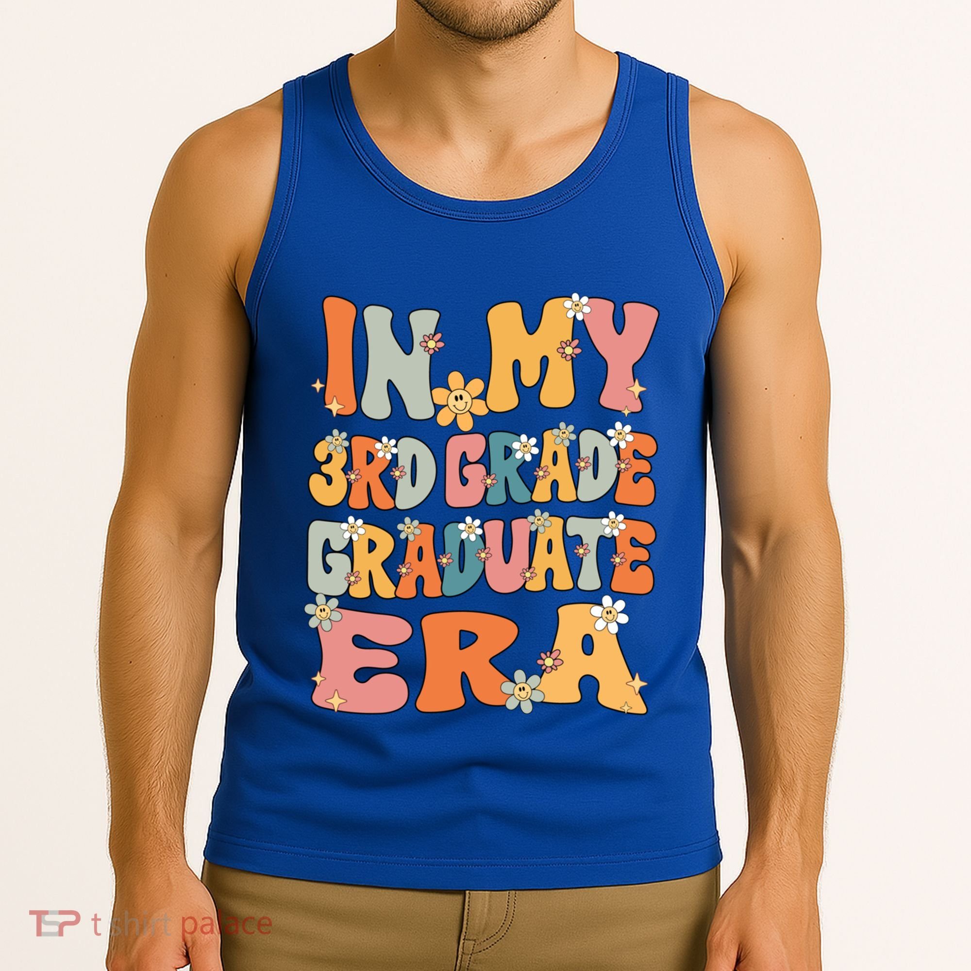 In My 3rd Grade Graduate Era Groovy Last Day Of Third Grade Funny Gift Tank Top