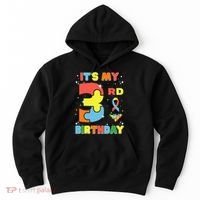 Its My 3rd Birthday Kids Autism 3 Years Old Hoodie thumb 0
