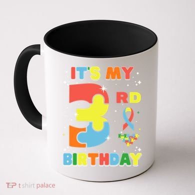 Its My 3rd Birthday Kids Autism 3 Years Old Coffee Mug