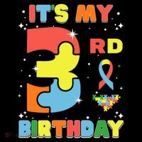 Its My 3rd Birthday Kids Autism 3 Years Old Coffee Mug thumb 5