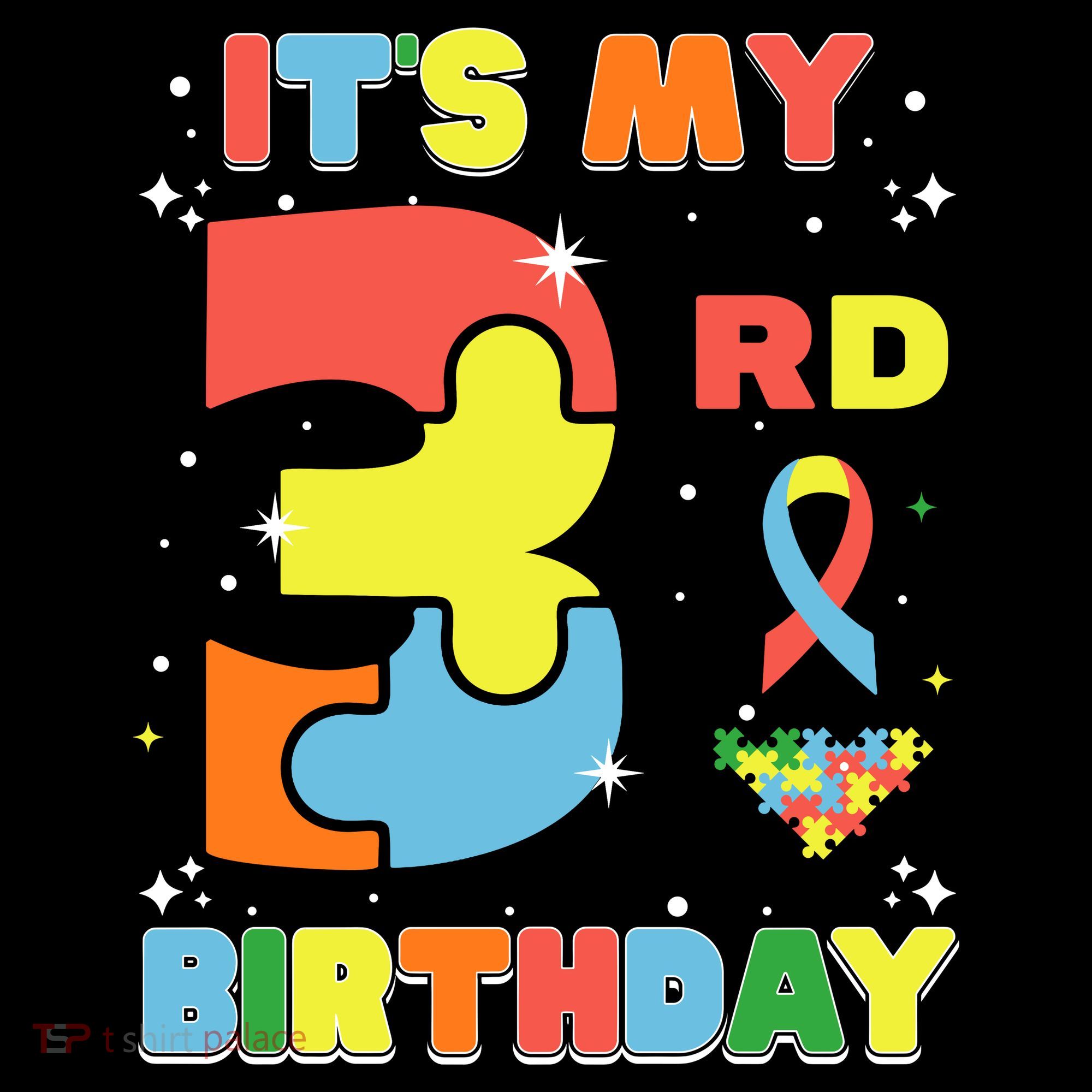 Its My 3rd Birthday Kids Autism 3 Years Old Coffee Mug