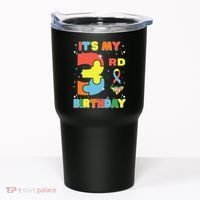 Its My 3rd Birthday Kids Autism 3 Years Old Tumbler thumb 0