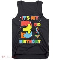 Its My 3rd Birthday Kids Autism 3 Years Old Tank Top thumb 0