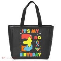 Its My 3rd Birthday Kids Autism 3 Years Old Tote Bag thumb 0