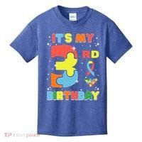 Its My 3rd Birthday Kids Autism 3 Years Old Kids T-Shirt thumb 0