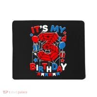 Its My 3rd Birthday Spider Theme Party 3 Year Old Mousepad thumb 0