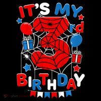 Its My 3rd Birthday Spider Theme Party 3 Year Old Ornament thumb 1