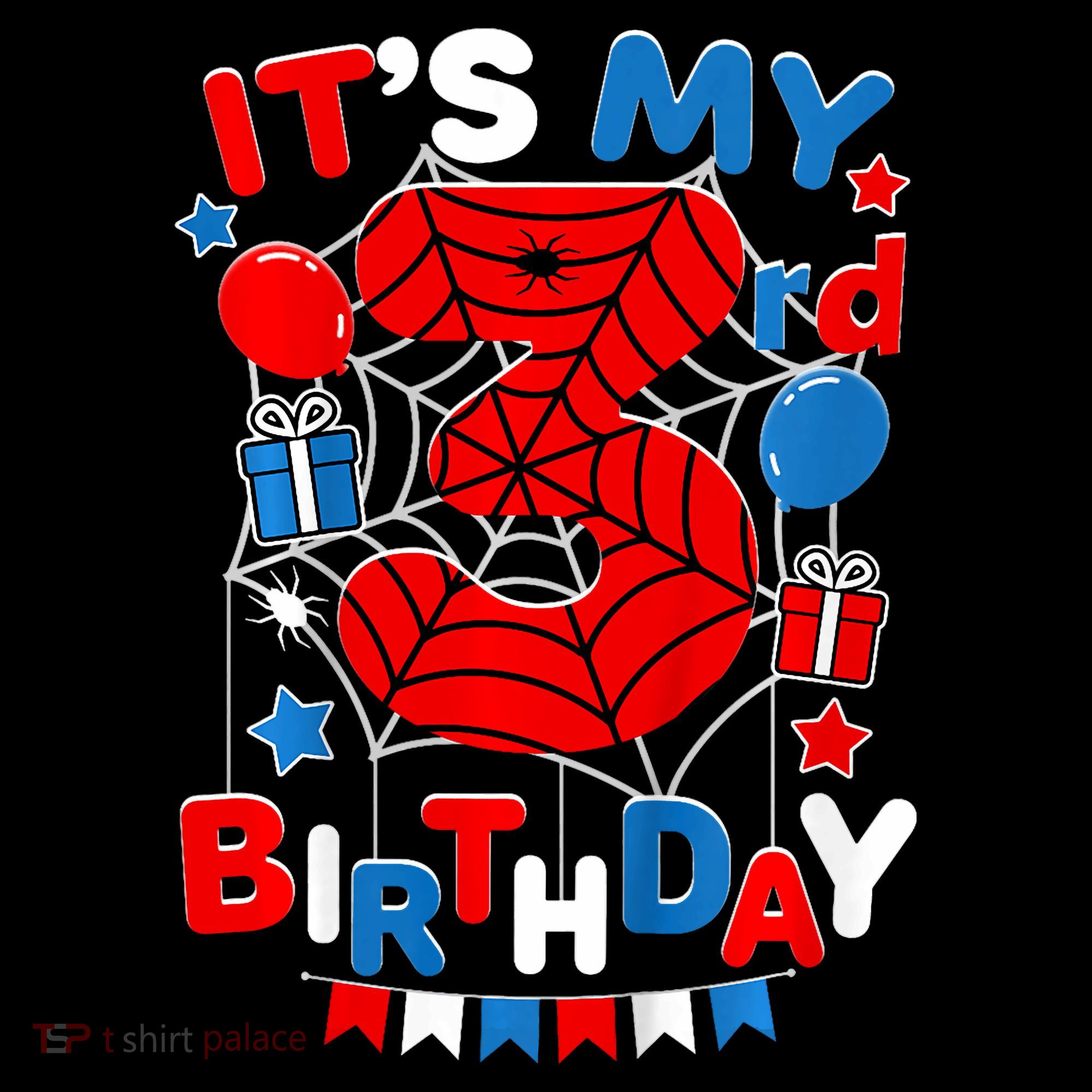 Its My 3rd Birthday Spider Theme Party 3 Year Old Ornament
