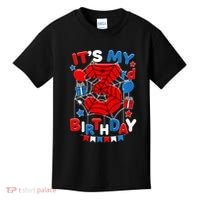 Its My 3rd Birthday Spider Theme Party 3 Year Old Kids T-Shirt thumb 0