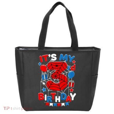 Its My 3rd Birthday Spider Theme Party 3 Year Old Tote Bag