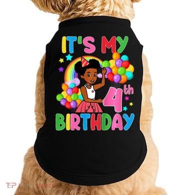 ItS My 4th Birthday GracieS Corner Four Years Old Doggie Tank