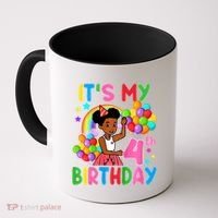 ItS My 4th Birthday GracieS Corner Four Years Old Coffee Mug thumb 0