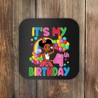 ItS My 4th Birthday GracieS Corner Four Years Old Coaster thumb 0