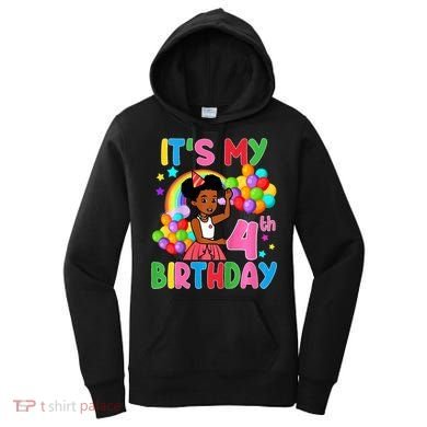 ItS My 4th Birthday GracieS Corner Four Years Old Women's Hoodie