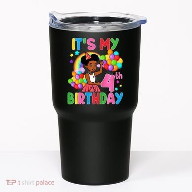 ItS My 4th Birthday GracieS Corner Four Years Old Tumbler