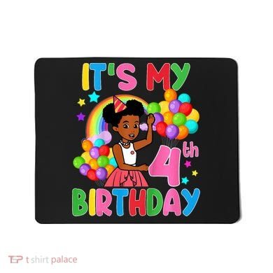 ItS My 4th Birthday GracieS Corner Four Years Old Mousepad