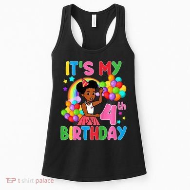 ItS My 4th Birthday GracieS Corner Four Years Old Women's Tank Top