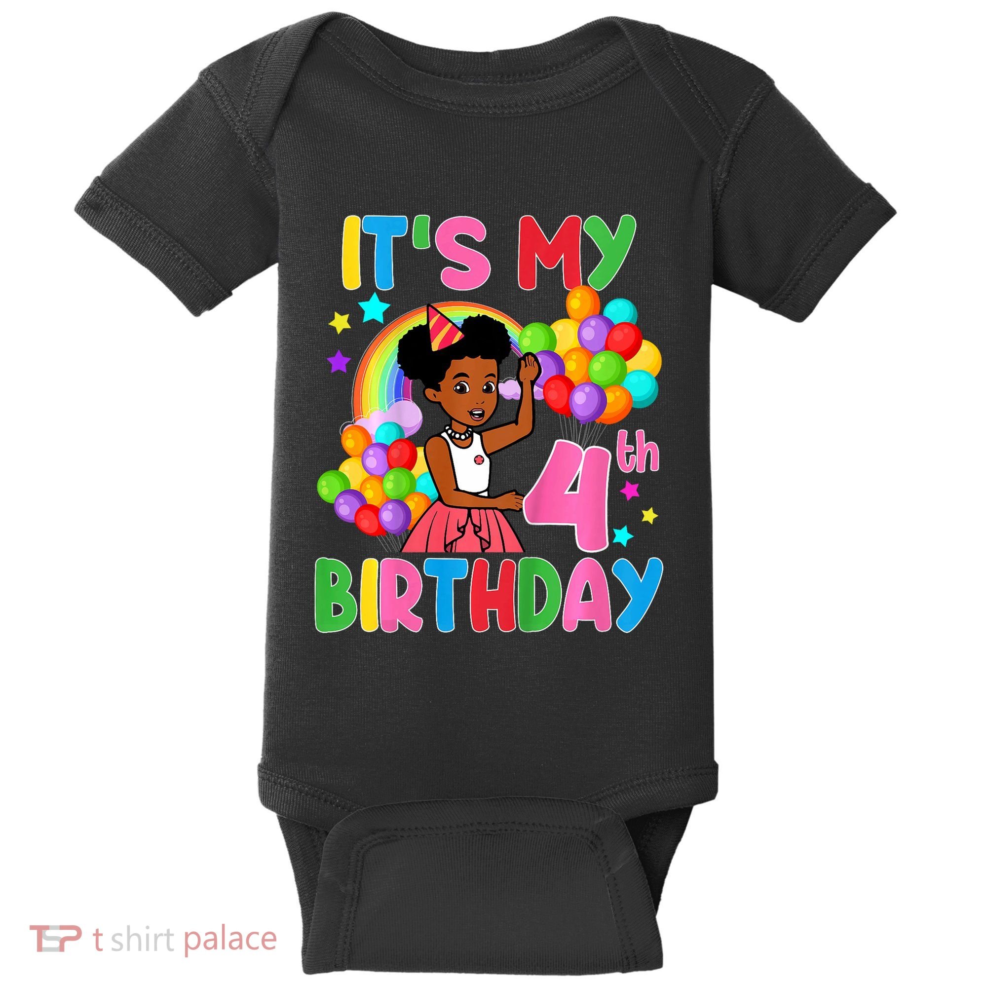 ItS My 4th Birthday GracieS Corner Four Years Old Baby Bodysuit