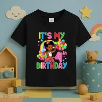 ItS My 4th Birthday GracieS Corner Four Years Old Toddler T-Shirt thumb 3