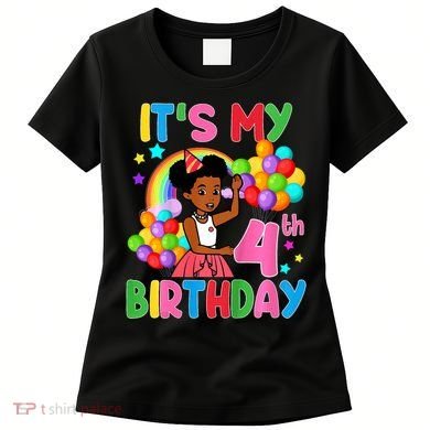ItS My 4th Birthday GracieS Corner Four Years Old Women's T-Shirt