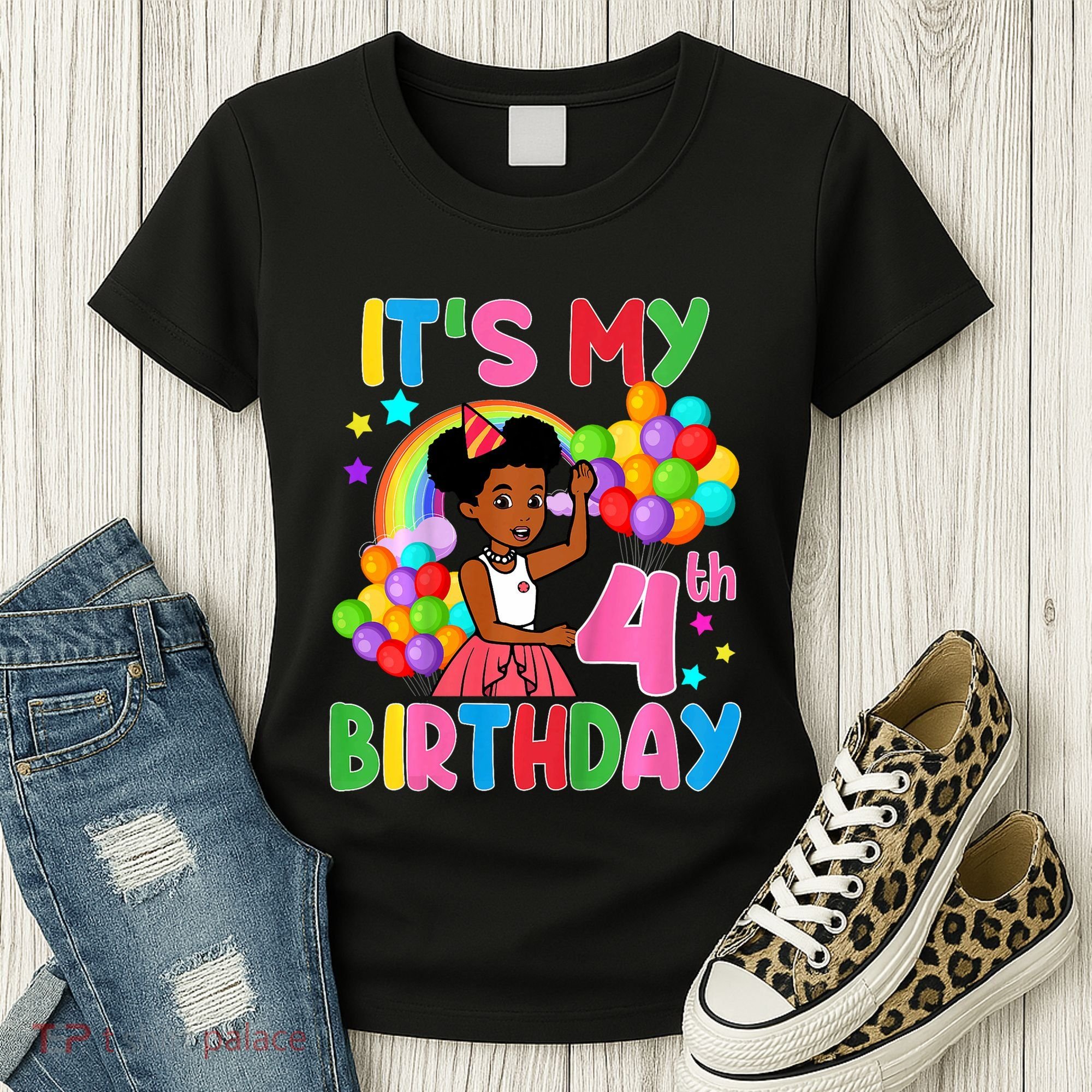 ItS My 4th Birthday GracieS Corner Four Years Old Women's T-Shirt