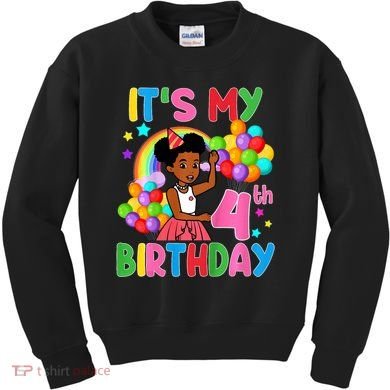 ItS My 4th Birthday GracieS Corner Four Years Old Kids Sweatshirt