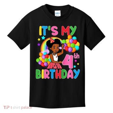 ItS My 4th Birthday GracieS Corner Four Years Old Kids T-Shirt