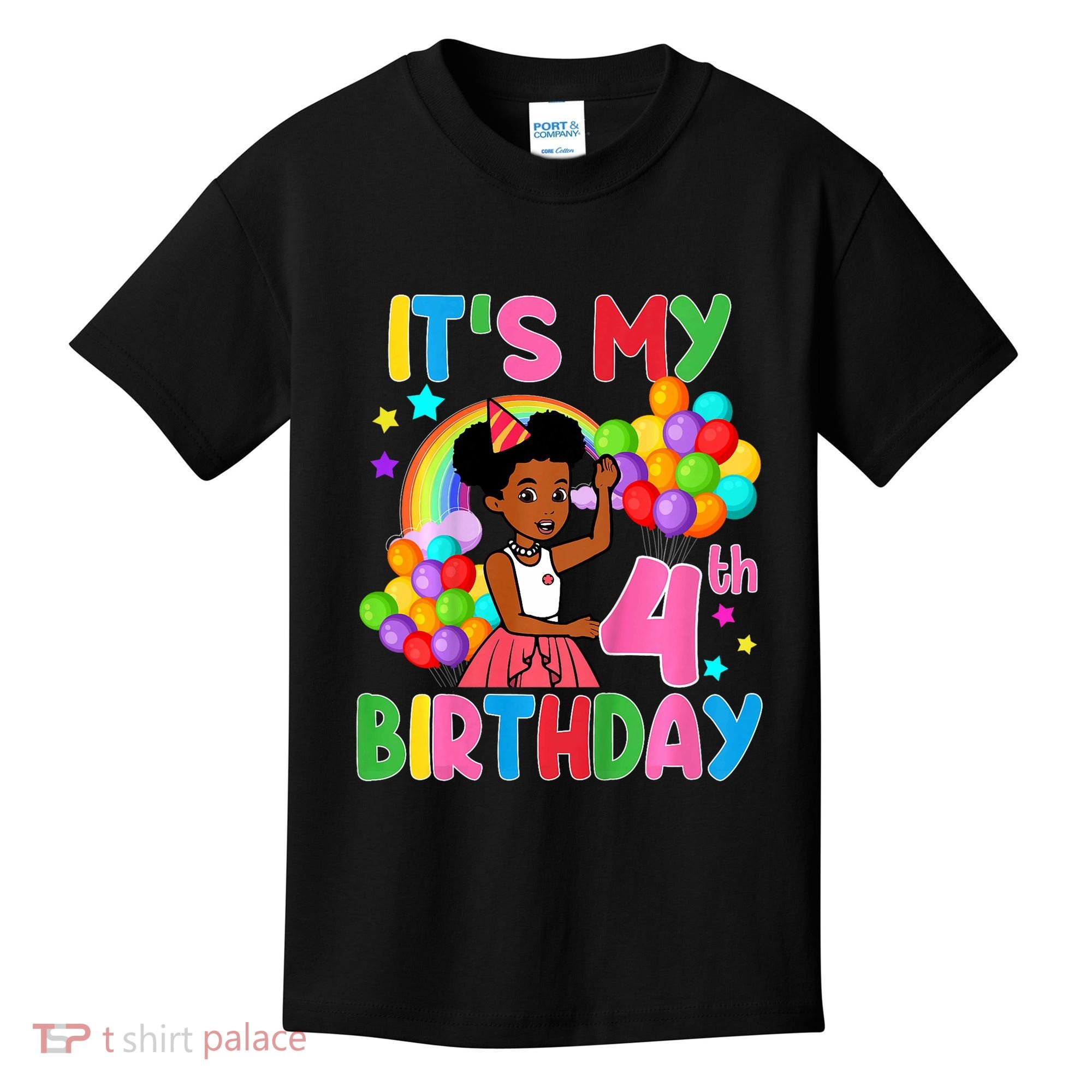 ItS My 4th Birthday GracieS Corner Four Years Old Kids T-Shirt
