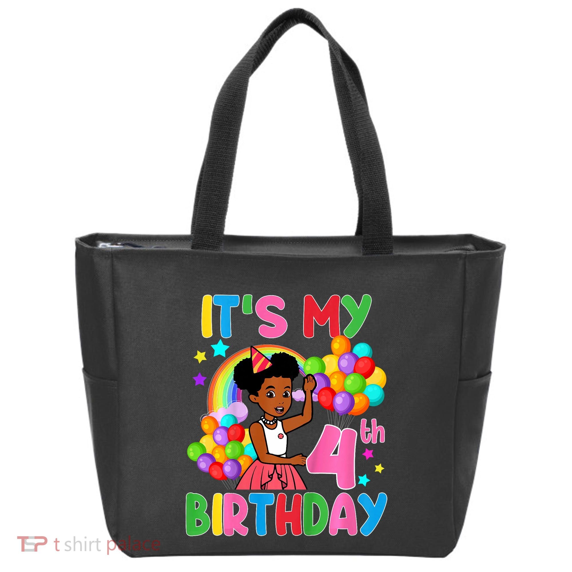 ItS My 4th Birthday GracieS Corner Four Years Old Tote Bag