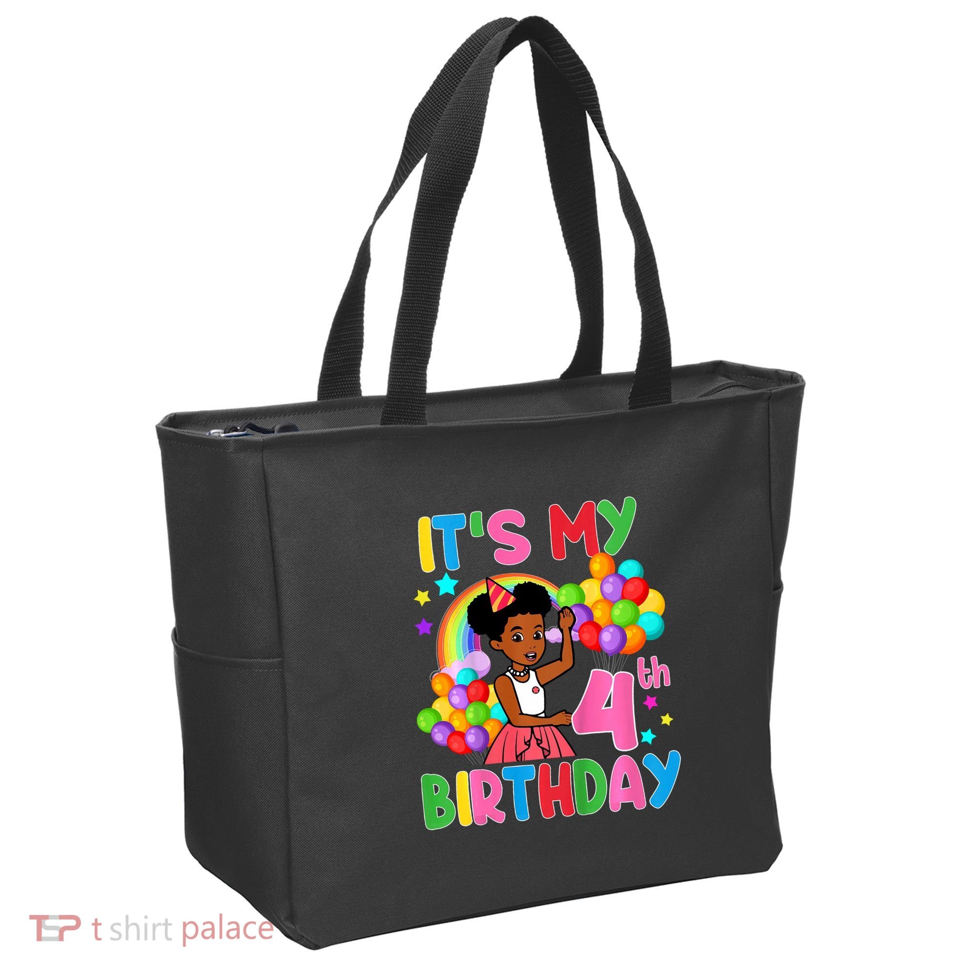 ItS My 4th Birthday GracieS Corner Four Years Old Tote Bag