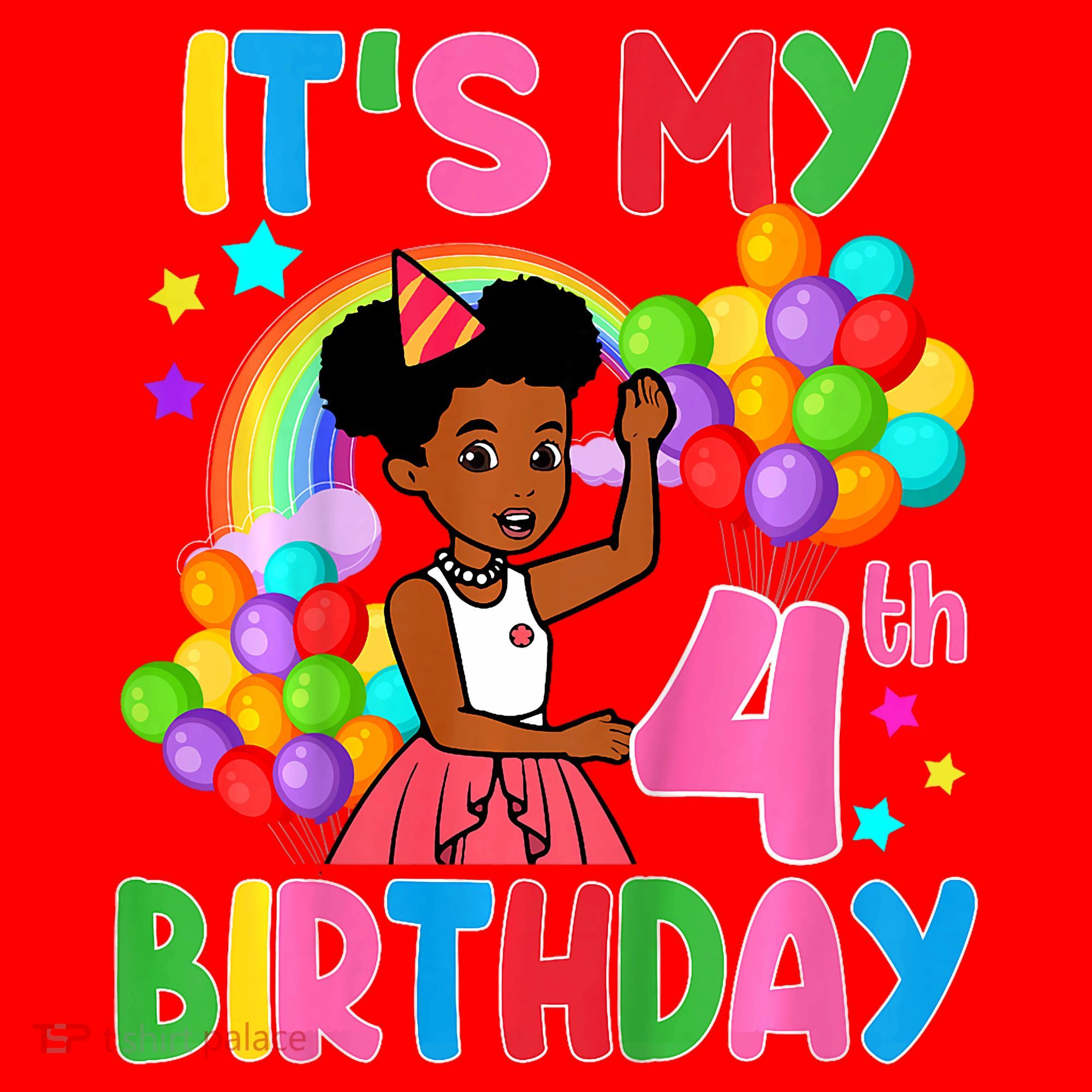 ItS My 4th Birthday GracieS Corner Four Years Old Santa Hat