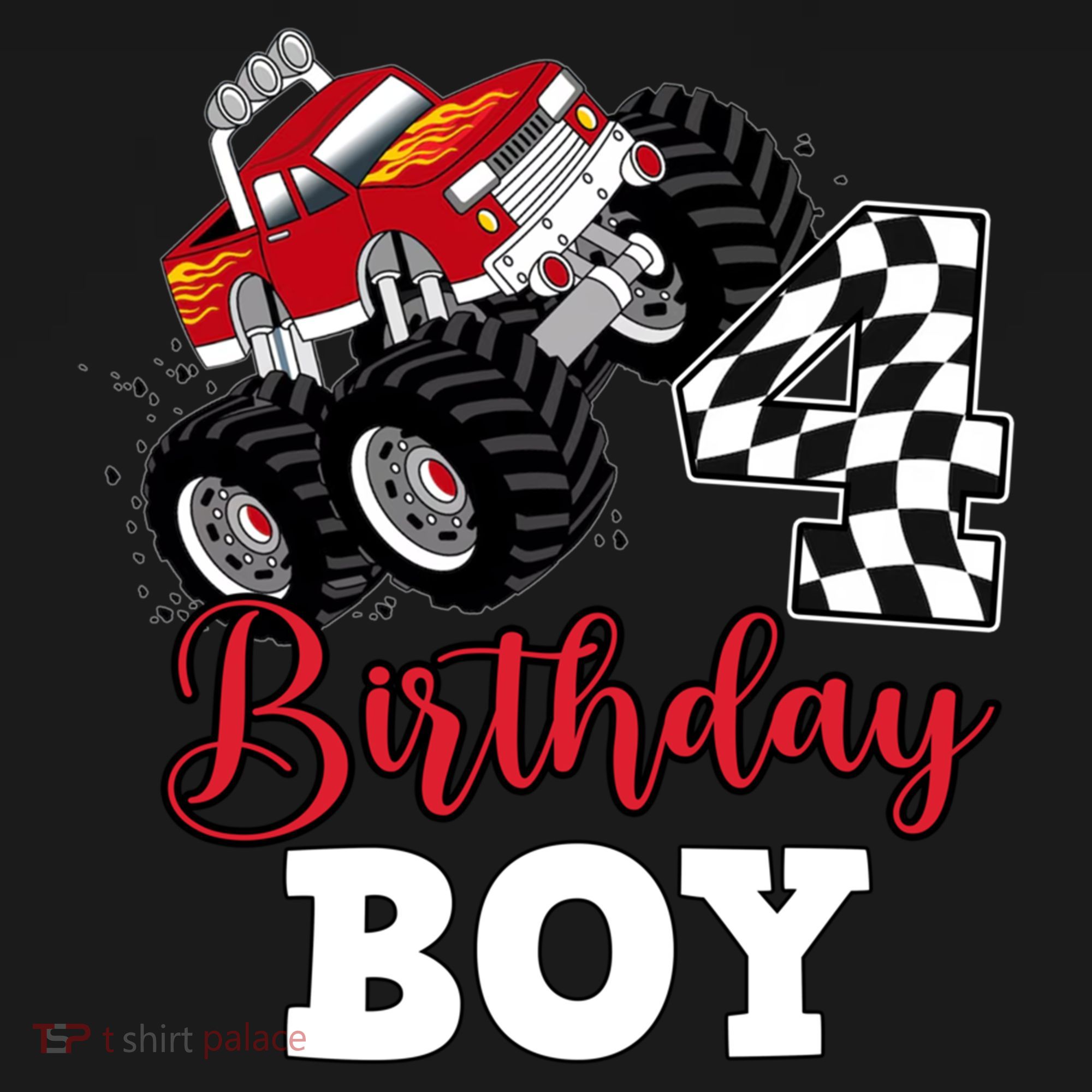 ItS My 4th Birthday Monster Truck Party 4 Year Old Gift Backpack