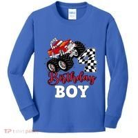 ItS My 4th Birthday Monster Truck Party 4 Year Old Gift Kids Long Sleeve Shirt thumb 0