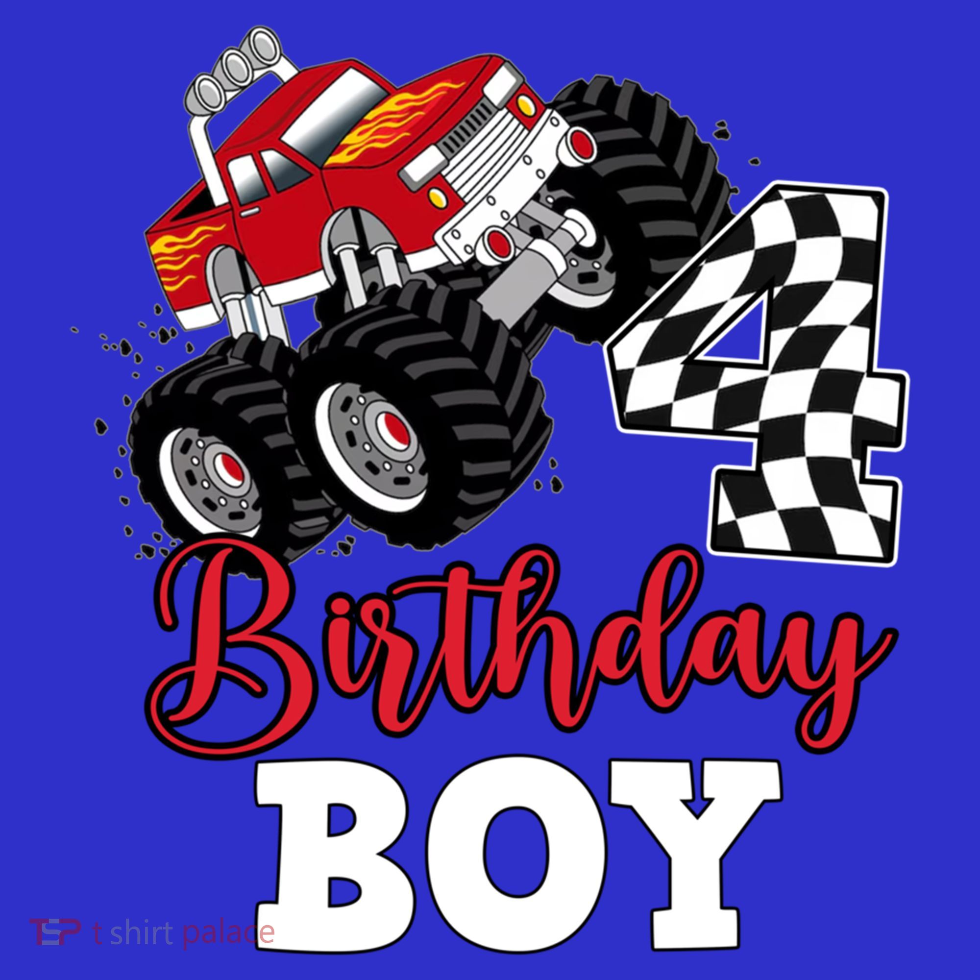 ItS My 4th Birthday Monster Truck Party 4 Year Old Gift Tote Bag