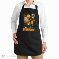 Its My 4th Birthday Dabbing Zombie Halloween Costume Apron thumb 2
