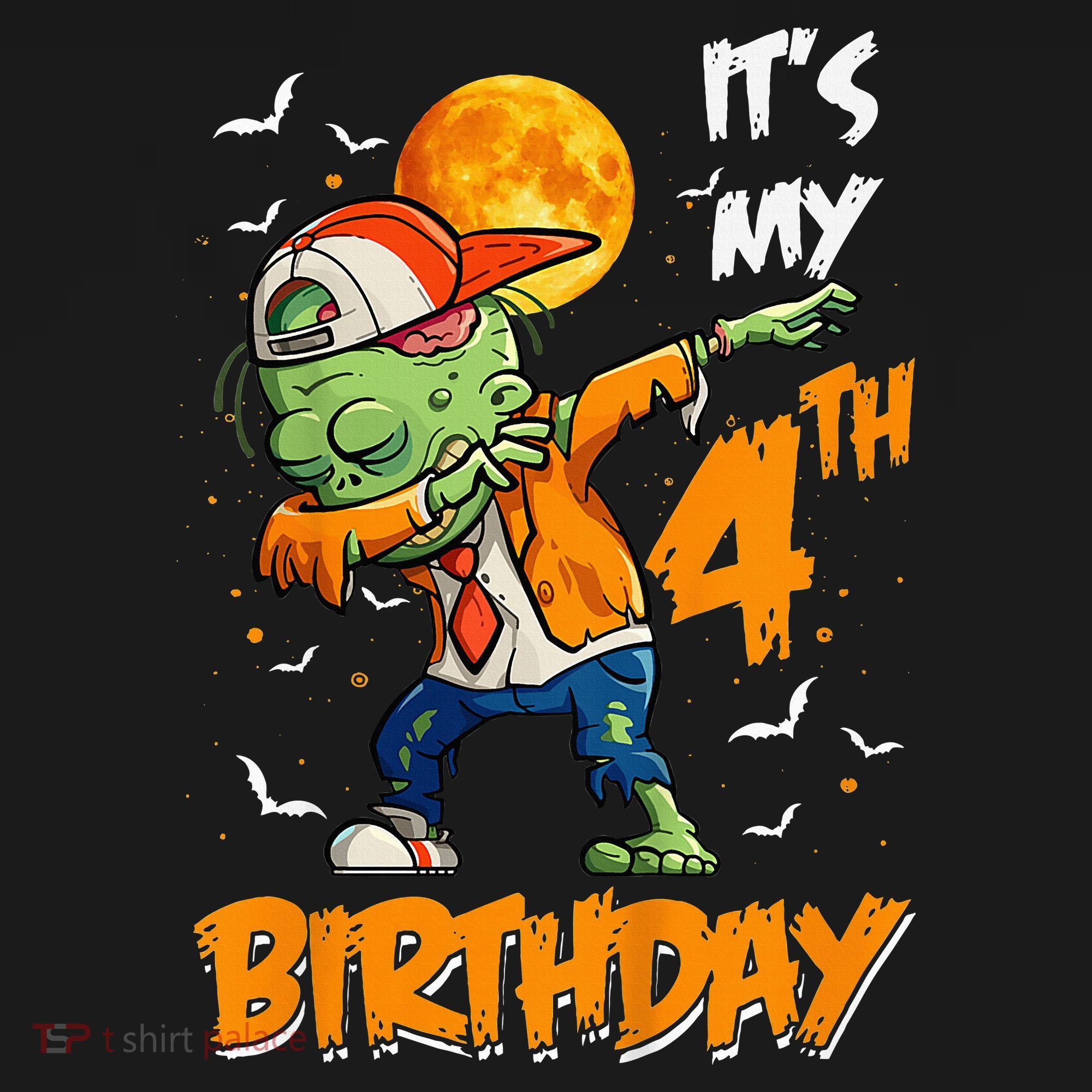 Its My 4th Birthday Dabbing Zombie Halloween Costume Women's Hoodie