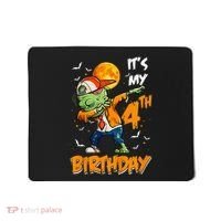 Its My 4th Birthday Dabbing Zombie Halloween Costume Mousepad thumb 0
