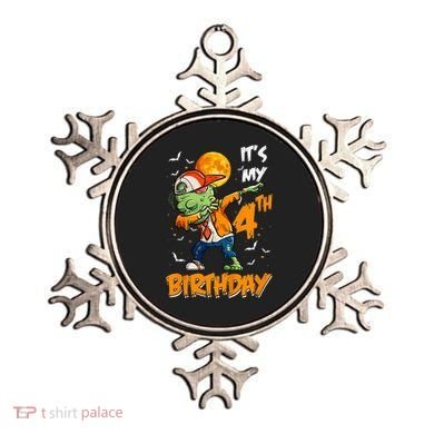 Its My 4th Birthday Dabbing Zombie Halloween Costume Ornament