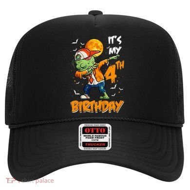 Its My 4th Birthday Dabbing Zombie Halloween Costume Hat