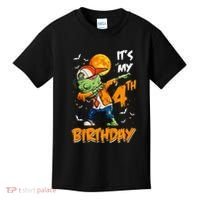 Its My 4th Birthday Dabbing Zombie Halloween Costume Kids T-Shirt thumb 0